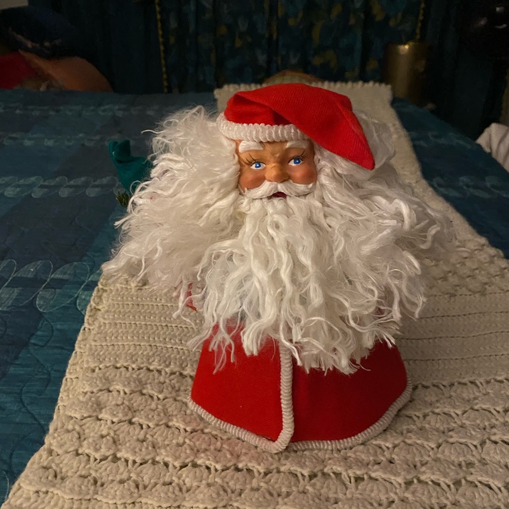 Vintage Tree topper Santa